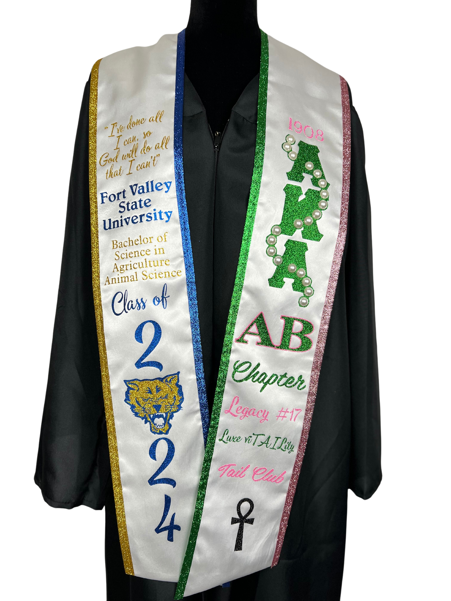 Alpha Kappa Alpha Graduation Stole
