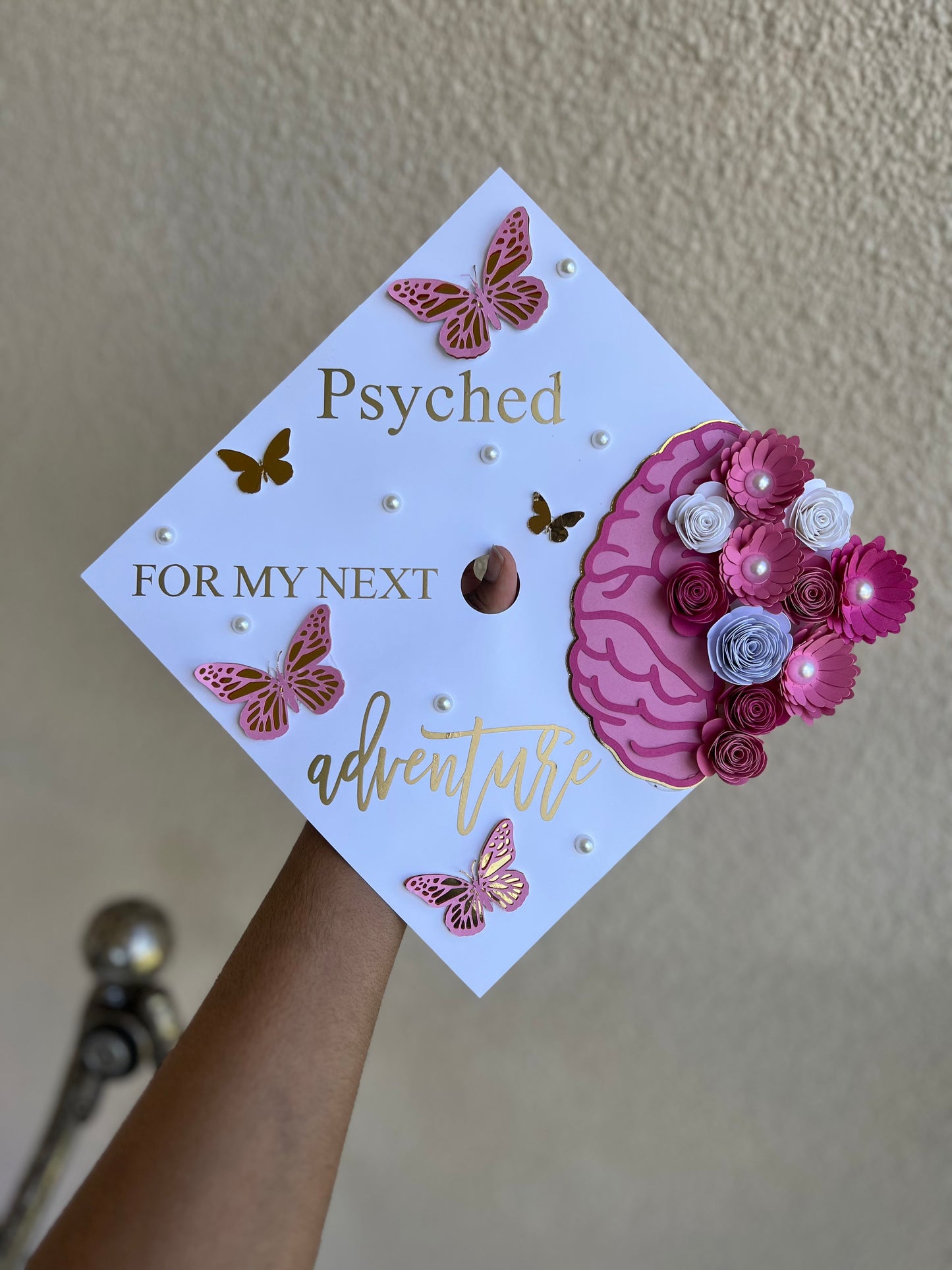 Silver Graduation Cap Topper