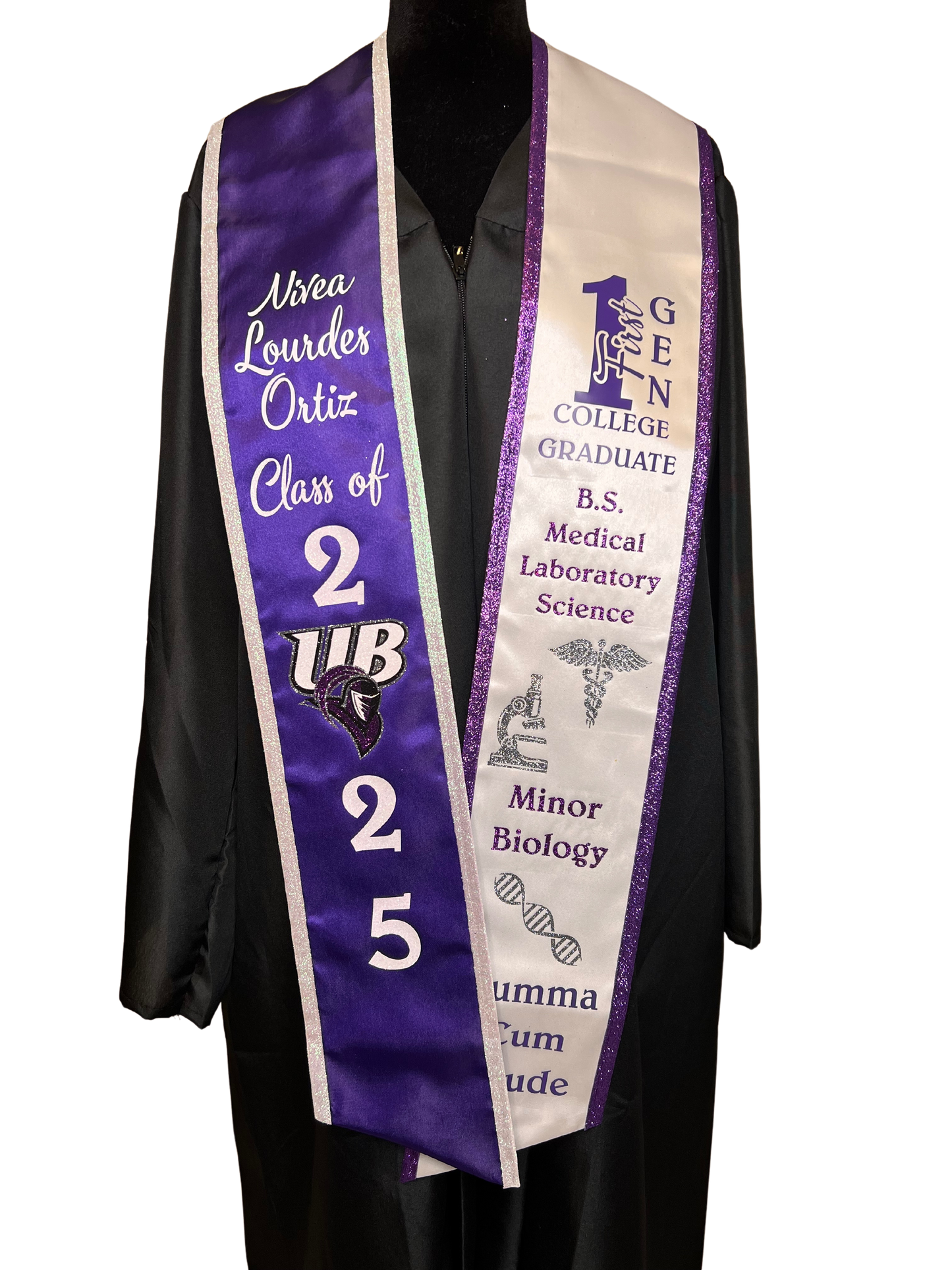 Dual Color Custom Graduation Stole