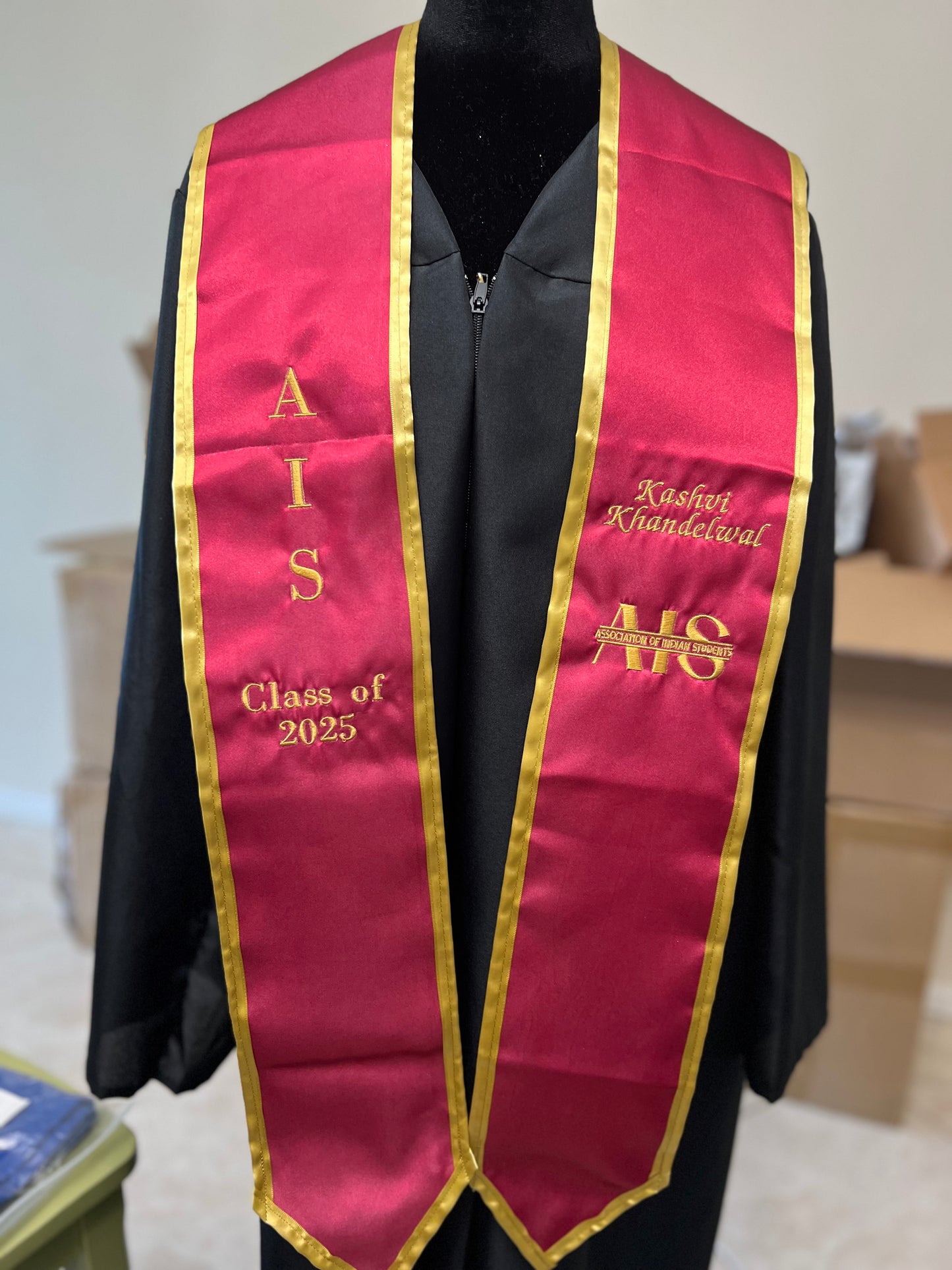 Embroidery Graduation Stole