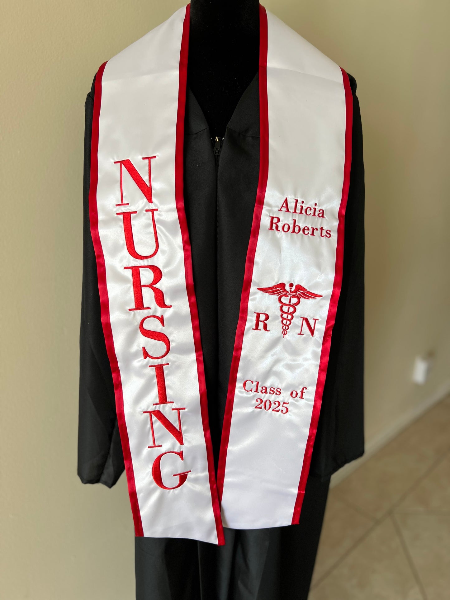Embroidery Graduation Stole