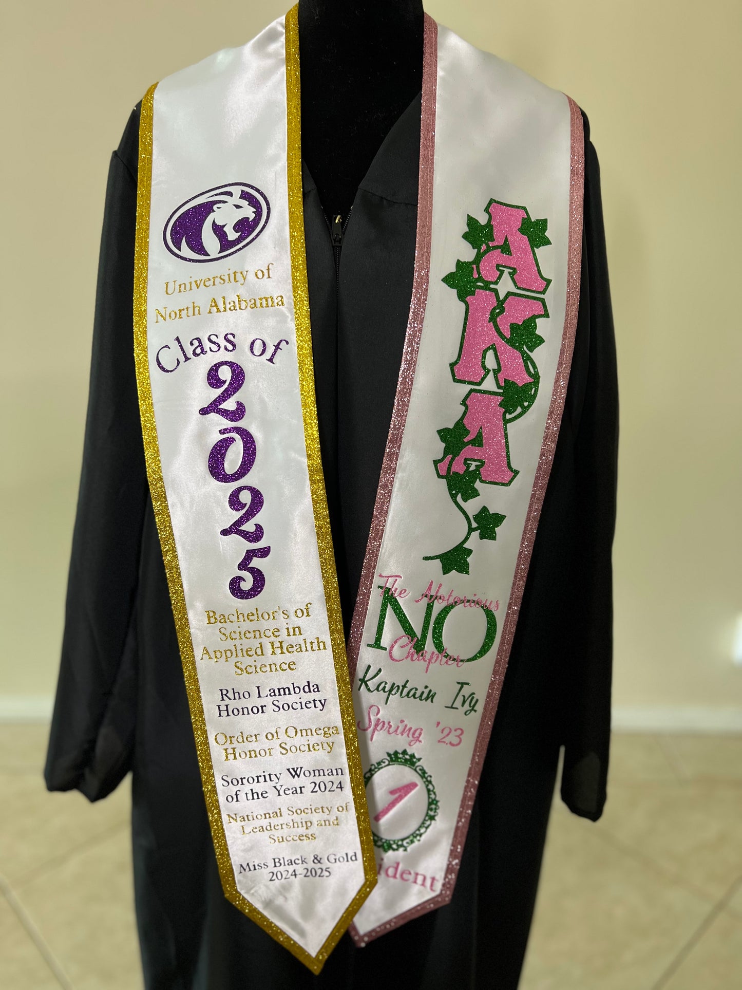 Alpha Kappa Alpha Graduation Stole