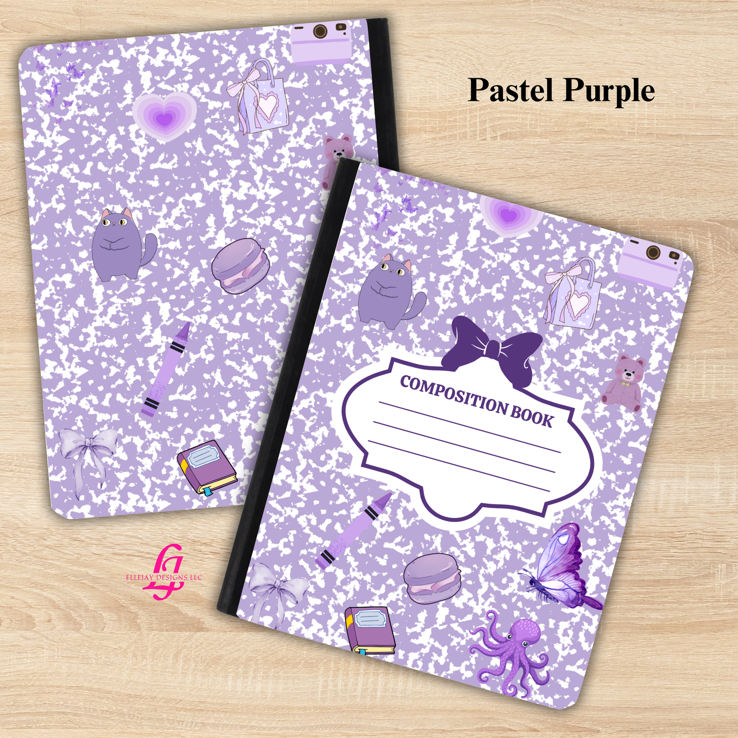 Classic Composition Junk Style | Personalized Composition Notebook | Teacher Gifts | Personalized School Supplies | Personalized Journal