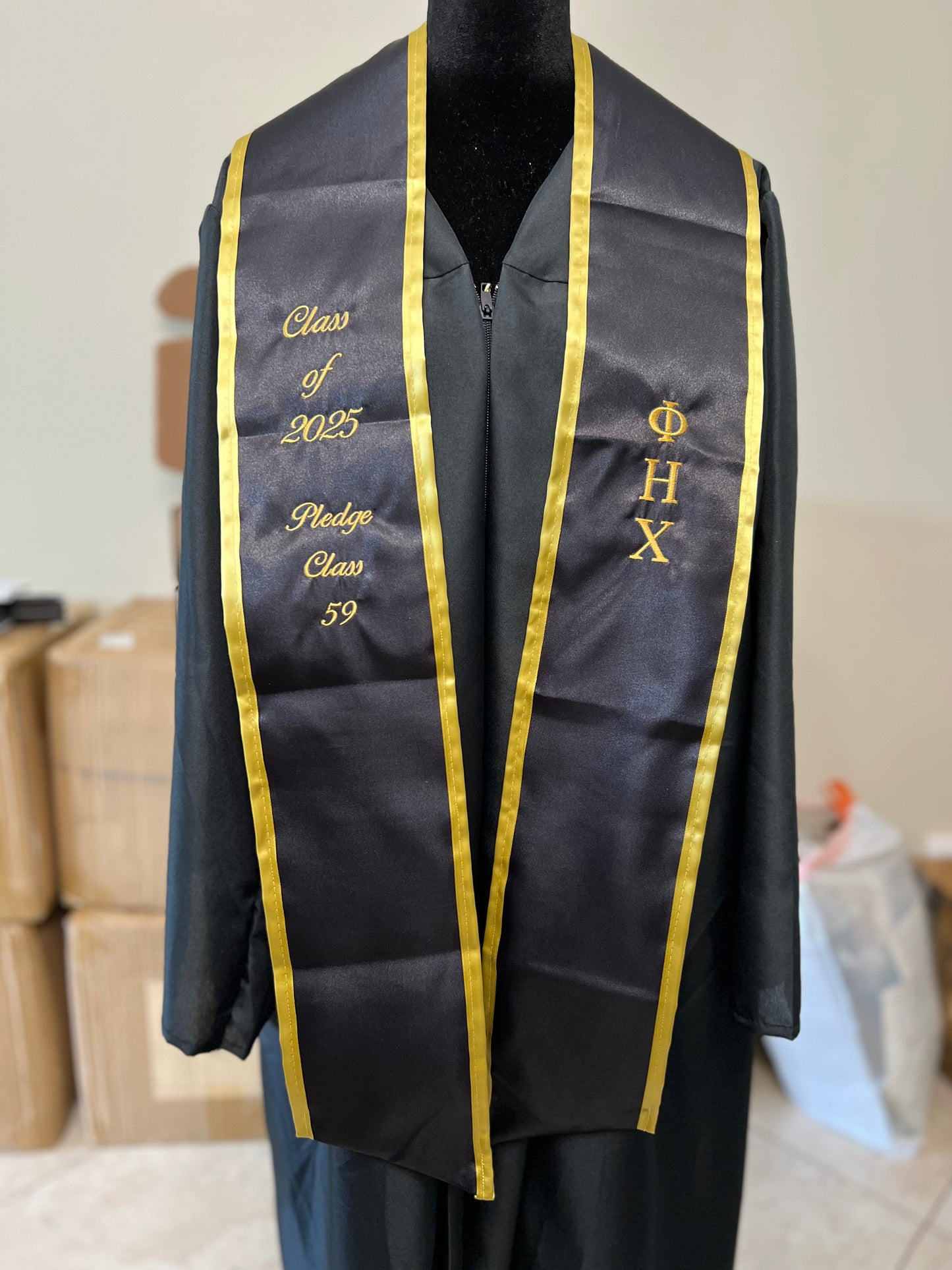 Embroidery Graduation Stole