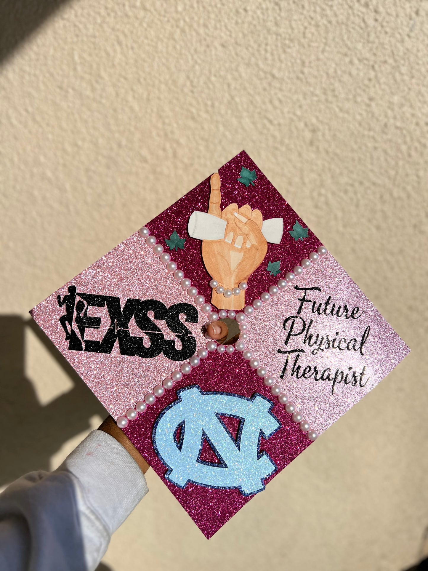 Silver Graduation Cap Topper