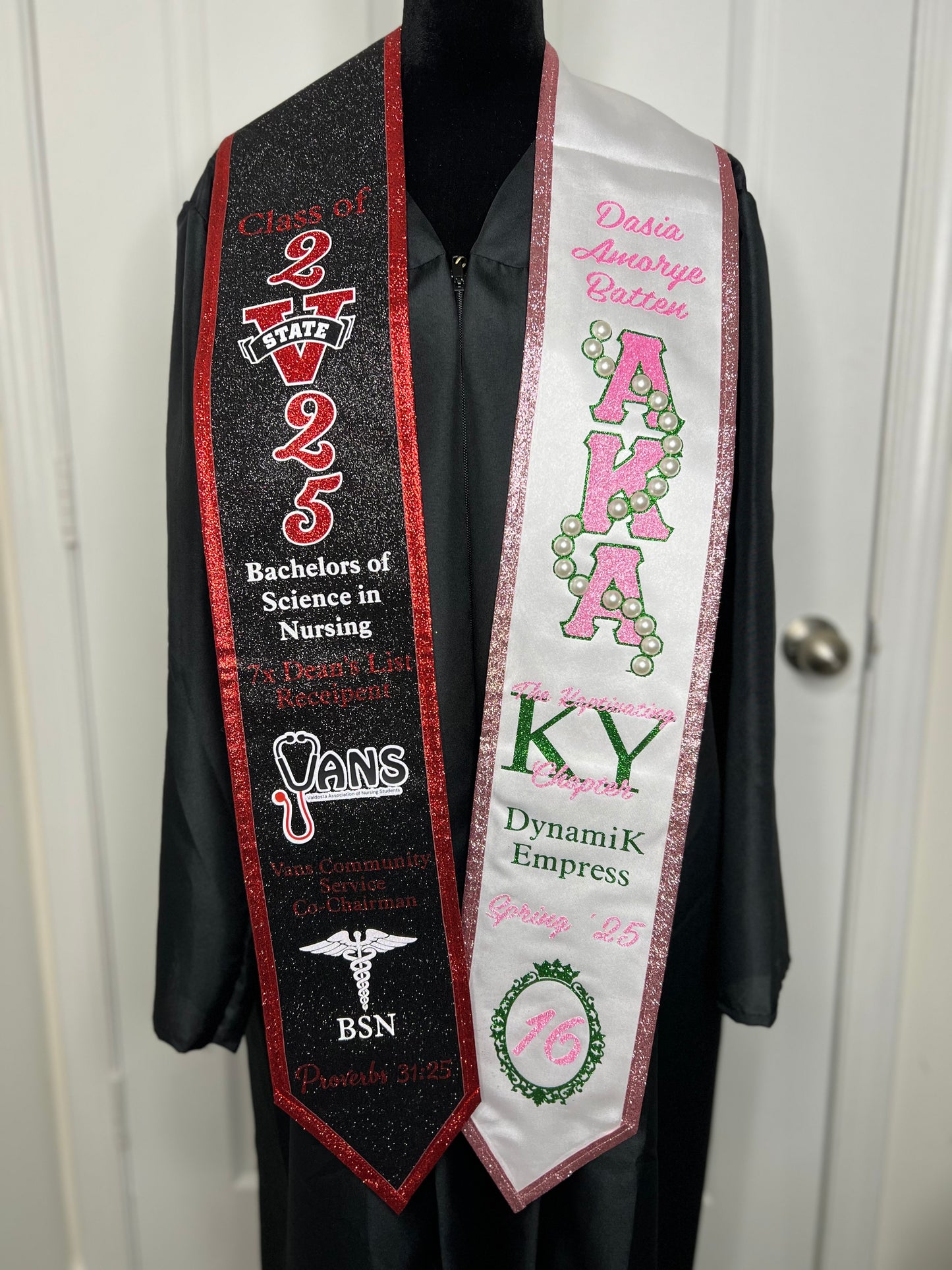 Dual Color Custom Graduation Stole