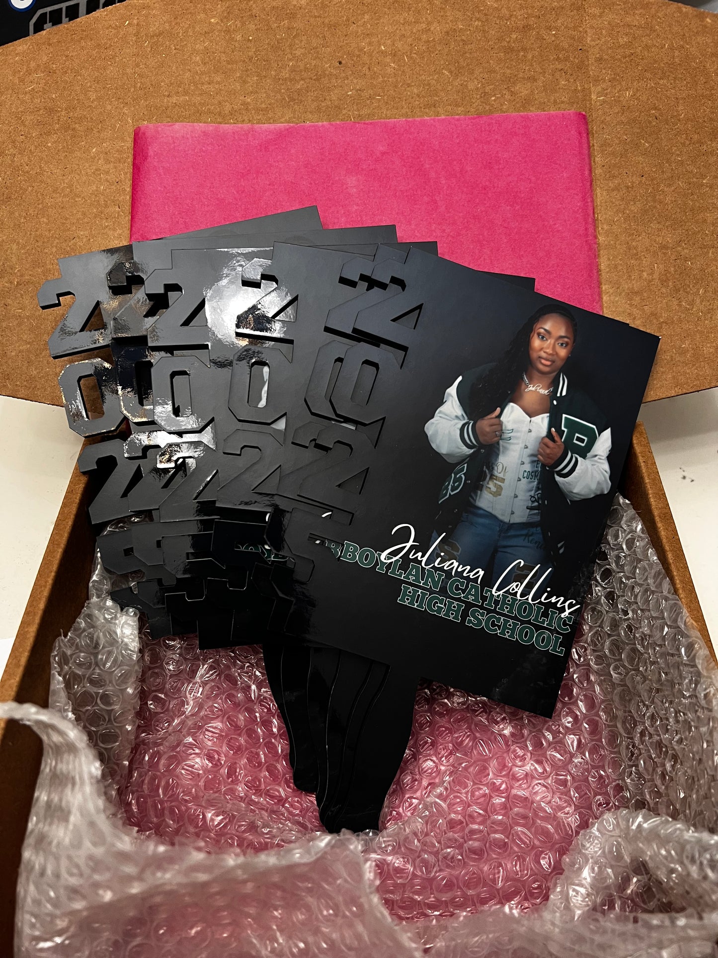 Graduation Hand Fans, GradFans, Custom Face Fans with Handles, Custom Graduation Fans, Sublimation