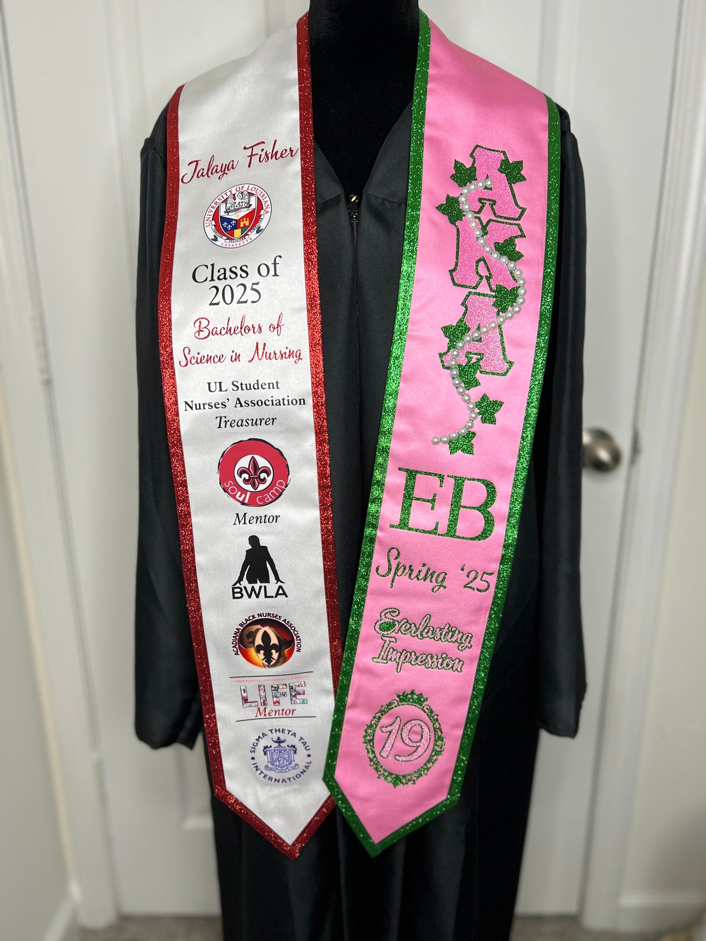Dual Color Custom Graduation Stole