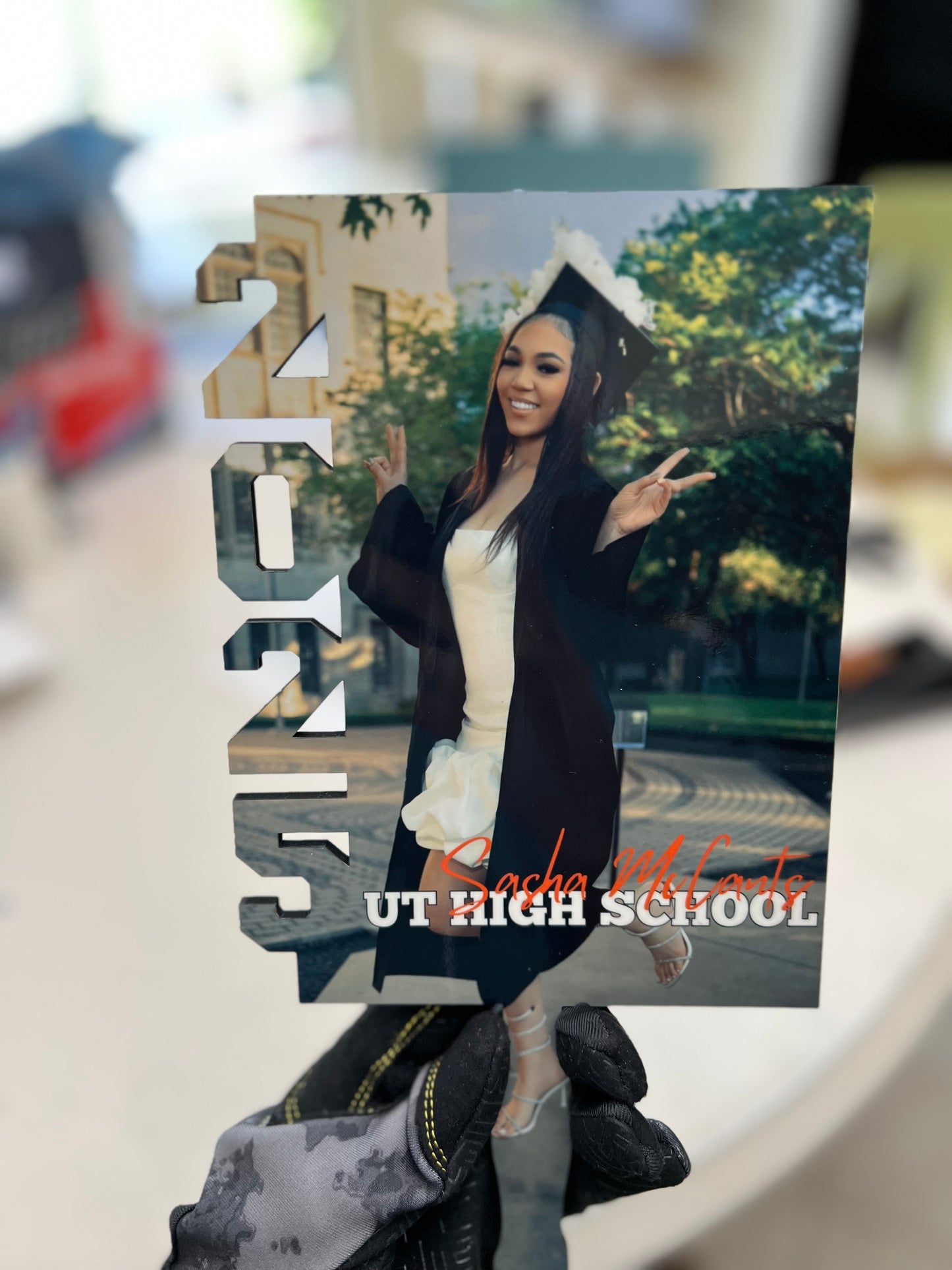 Graduation Hand Fans, GradFans, Custom Face Fans with Handles, Custom Graduation Fans, Sublimation