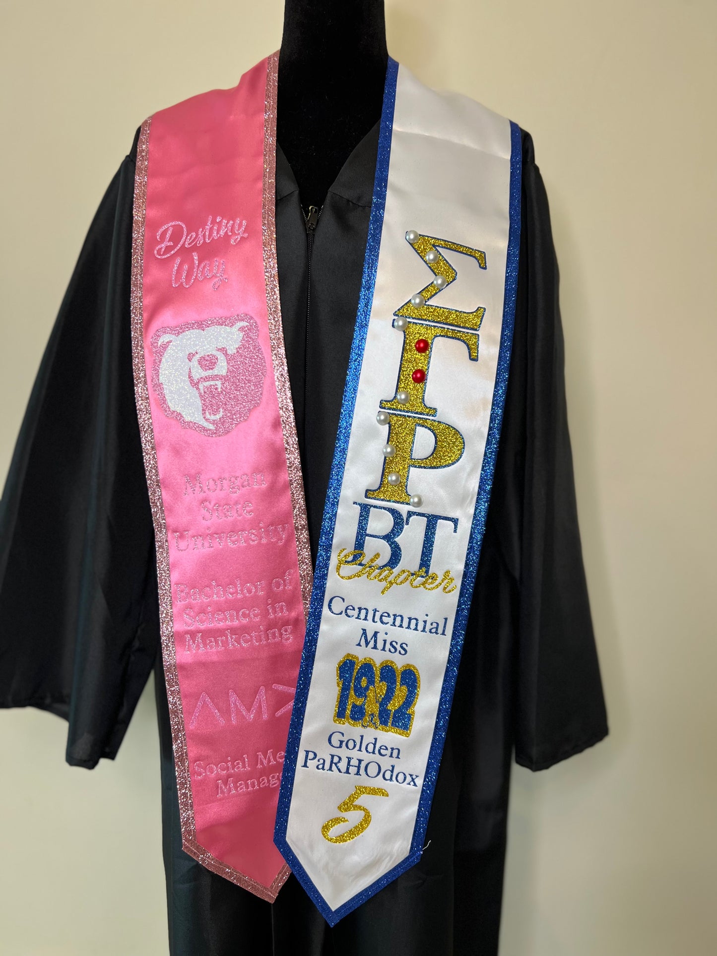 Dual Color Custom Graduation Stole