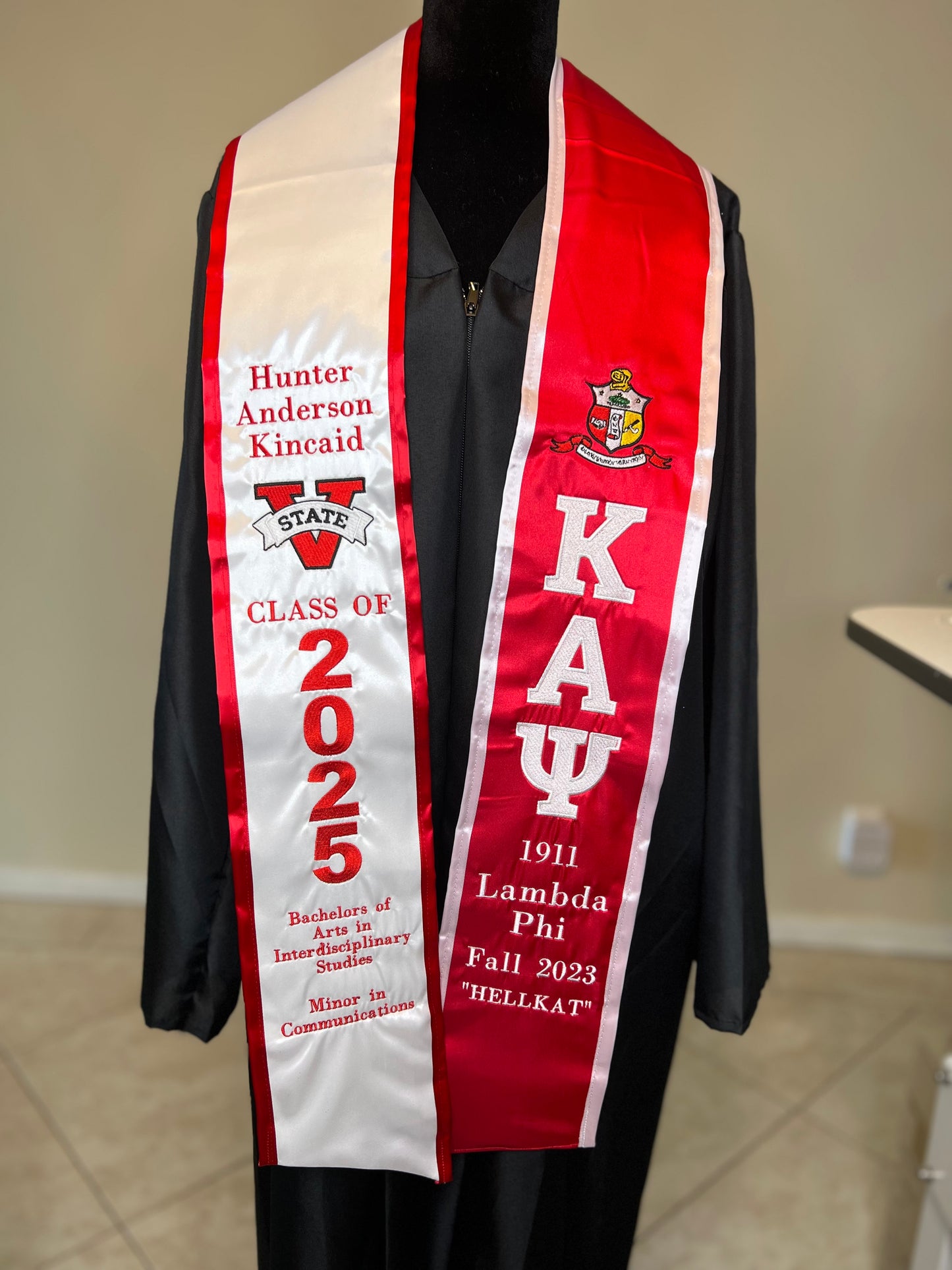 Embroidery Graduation Stole