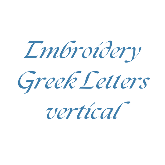 Embroidery Greek Letters (vertical)