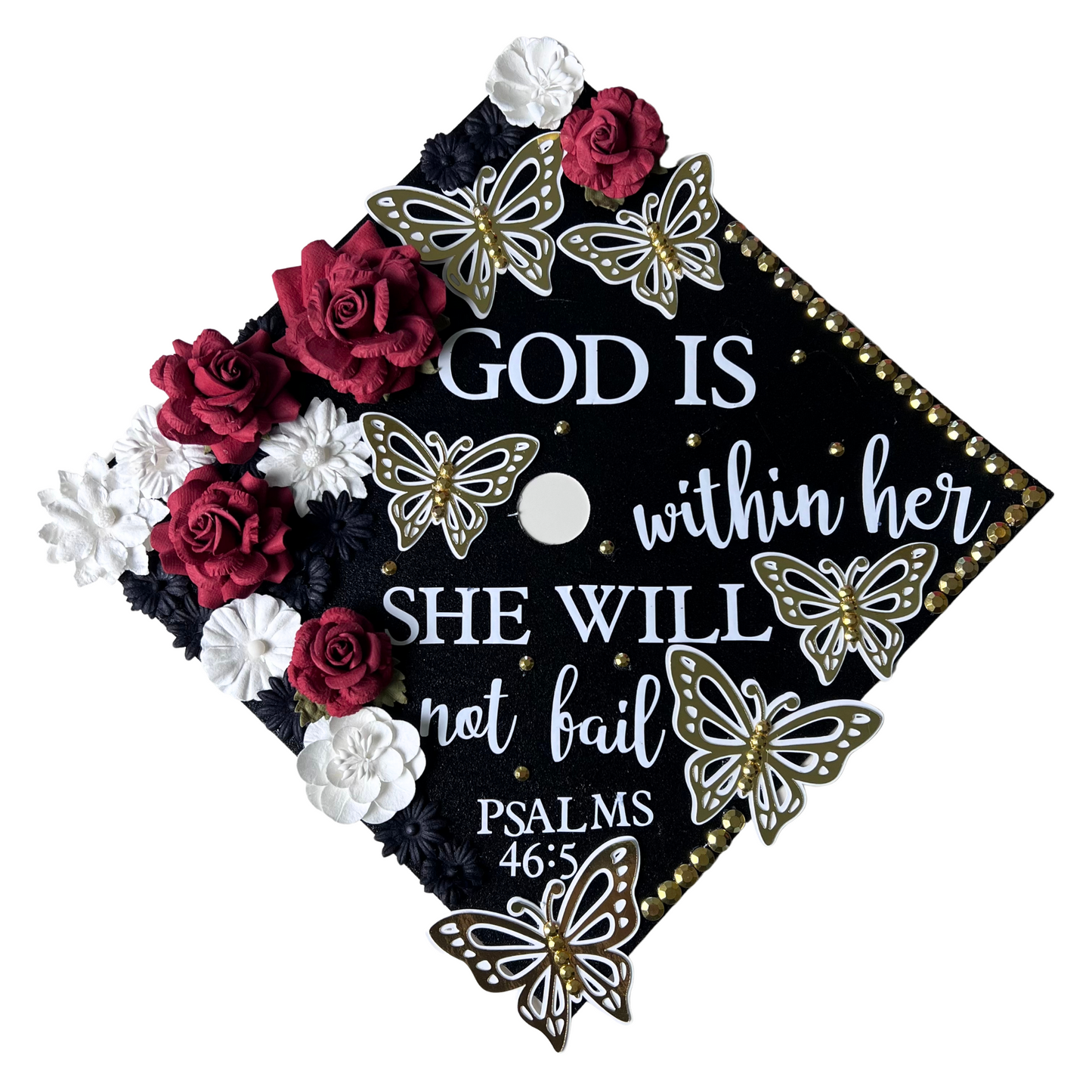 Gold Graduation Cap Topper