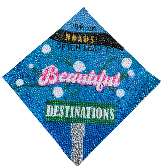 Platinum Graduation Cap Topper