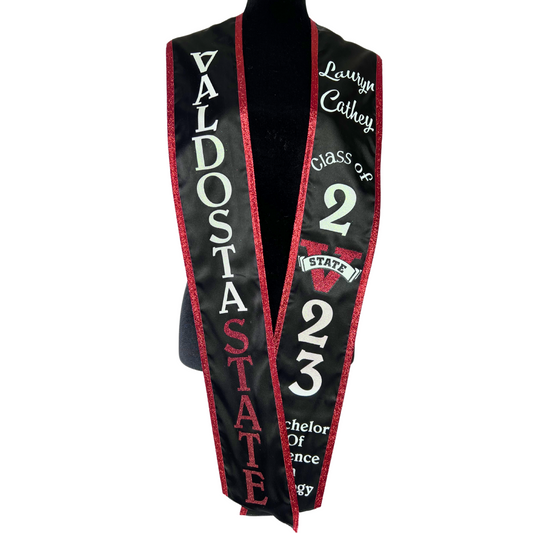 Custom Slanted-end 80" Graduation Stole